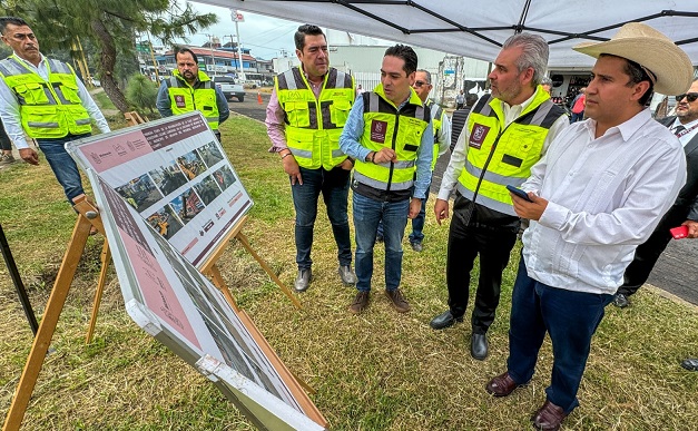 Arranca Bedolla rehabilitación del boulevard Lázaro Cárdenas en Uruapan