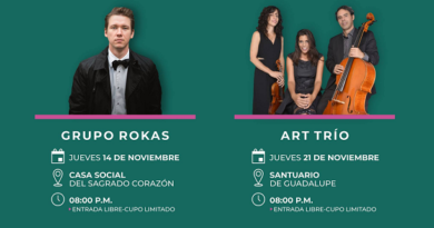 Festival de Música de Morelia en Sahuayo, 14 y 21 de Noviembre.