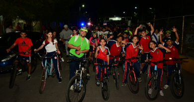 Gran éxito de «En Bici Contra las Adicciones» en Sahuayo