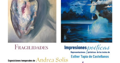 Exposición «Fragilidades / Impresiones poéticas» de Andrea Solís en la UAER Jiquilpan