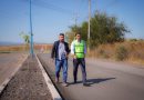 Manuel Gálvez supervisa mejoras en infraestructura vial del acceso a la colonia Flamingos