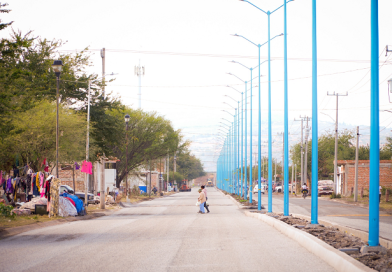Avanzan trabajos de rehabilitación en la avenida Flamingos, en Sahuayo