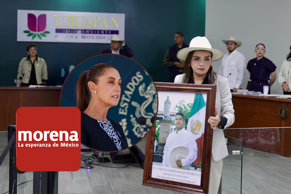 Alcaldesa de Uruapan acusa a Morena y al Gobierno de Michoacán de tener una persecución política en su contra.