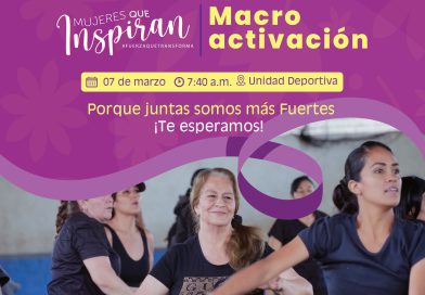 Invitan a macro activación física en Sahuayo en el marco del Mes de la Mujer