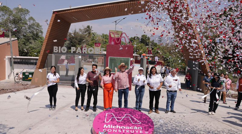 Inaugura Bedolla Bioparque Laguna de Chandio, nuevo espacio para la paz social de Apatzingán