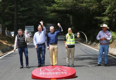 Inaugura Bedolla rehabilitación de la carretera Madero-Tacámbaro; se impulsa el desarrollo agrícola