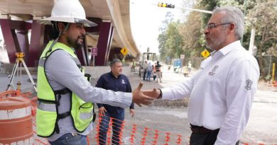 ¡En su recta final! Supervisa Bedolla últimos detalles del puente La Hielera, en Uruapan