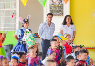 Celebran el Día de la Niñez con actividades lúdicas en el Jardín de Niños Melchor Ocampo