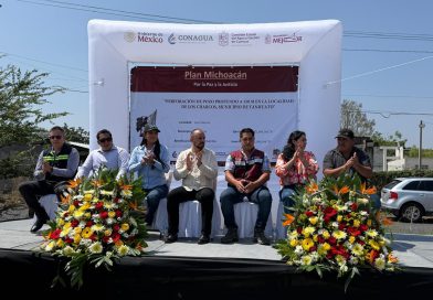 Conagua Michoacán cumple con el derecho al agua; entrega nuevo pozo profundo en Tanhuato