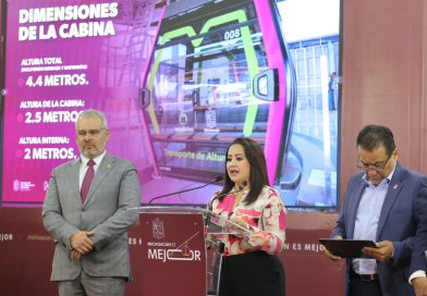 Bedolla presenta cabinas de última generación para el teleférico de Morelia
