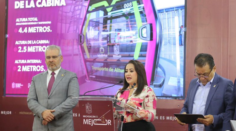 Bedolla presenta cabinas de última generación para el teleférico de Morelia