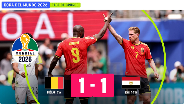 Bélgica arranca Mundial 2026 con sorpresivo empate ante Egipto