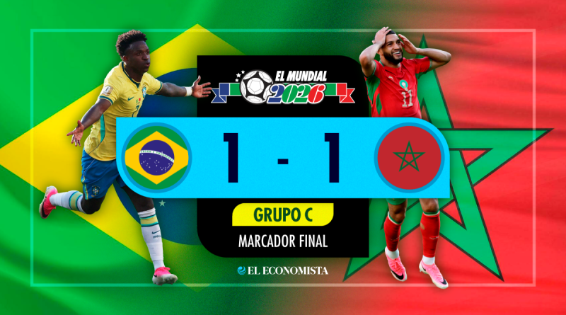 Brasil y Marruecos empatan en su presentación en la Copa del Mundo 2026