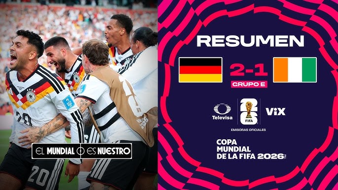 ¡Agónica remontada! Alemania se impuso a Costa de Marfil y asegura boleto a Dieciseisavos