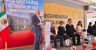 ¡Instalaciones dignas! Inaugura Bedolla Secundaria Técnica 167 en Pátzcuaro