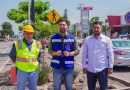 Avanza la construcción del Cruce Seguro en la colonia San Isidro; reforzará movilidad y seguridad vial en Sahuayo