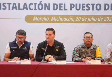 Instalan Puesto de Comando Interinstitucional en Michoacán para intensificar prevención por lluvias