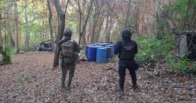 Fuerzas estatales y federales desmantelan laboratorio de drogas sintéticas en Lázaro Cárdenas