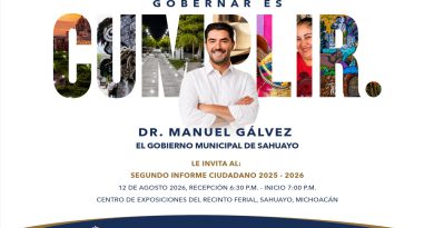 Manuel Gálvez presentará su Segundo Informe Ciudadano 2025–2026; dará cuenta de los avances del Gobierno de Sahuayo
