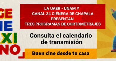 Canal 34 acercará el cine mexicano a Jiquilpan con una selección de cortometrajes