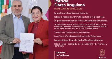 Nombra Bedolla a Patricia Flores como nueva secretaria de Educación