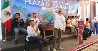 Inaugura Bedolla Centro Artesanal y Cultural “Plaza de la Ranita”, punto de encuentro para las familias de Uruapan