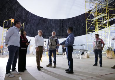 Concluye instalación de la pantalla de proyección de 360 grados en el Planetario de Morelia