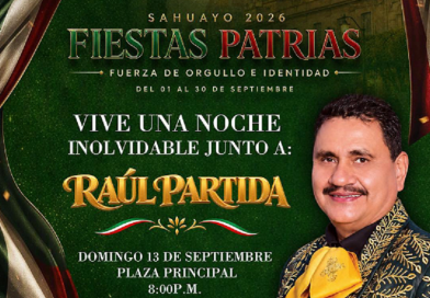 Raúl Partida pondrá ritmo a las Fiestas Patrias Sahuayo 2026