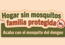 Dengue: Hogar sin mosquitos familia protegida