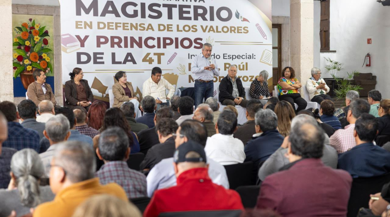Magisterio michoacano cierra filas con Raúl Morón