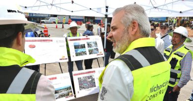 Construcción del distribuidor La Rinconada en Zamora, con 15 % de avance: Bedolla